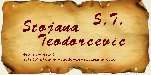 Stojana Teodorčević vizit kartica